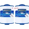 2 Pack，Cryspool PMA40L Spa Filter Compatible with Unicel 6CH-402,PMA40L-F2M,X268543,Master Spas Twilight X268365,X26851,40 sq.ft 1