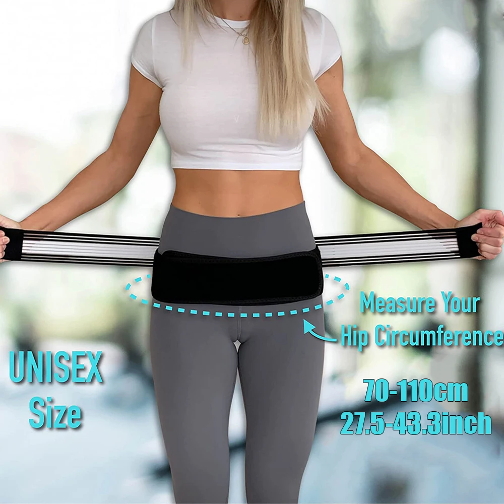 Waist sacroiliac hip belt si joint support belt for alleviating sciatic pelvic lower back lumbar sacral nerve pain