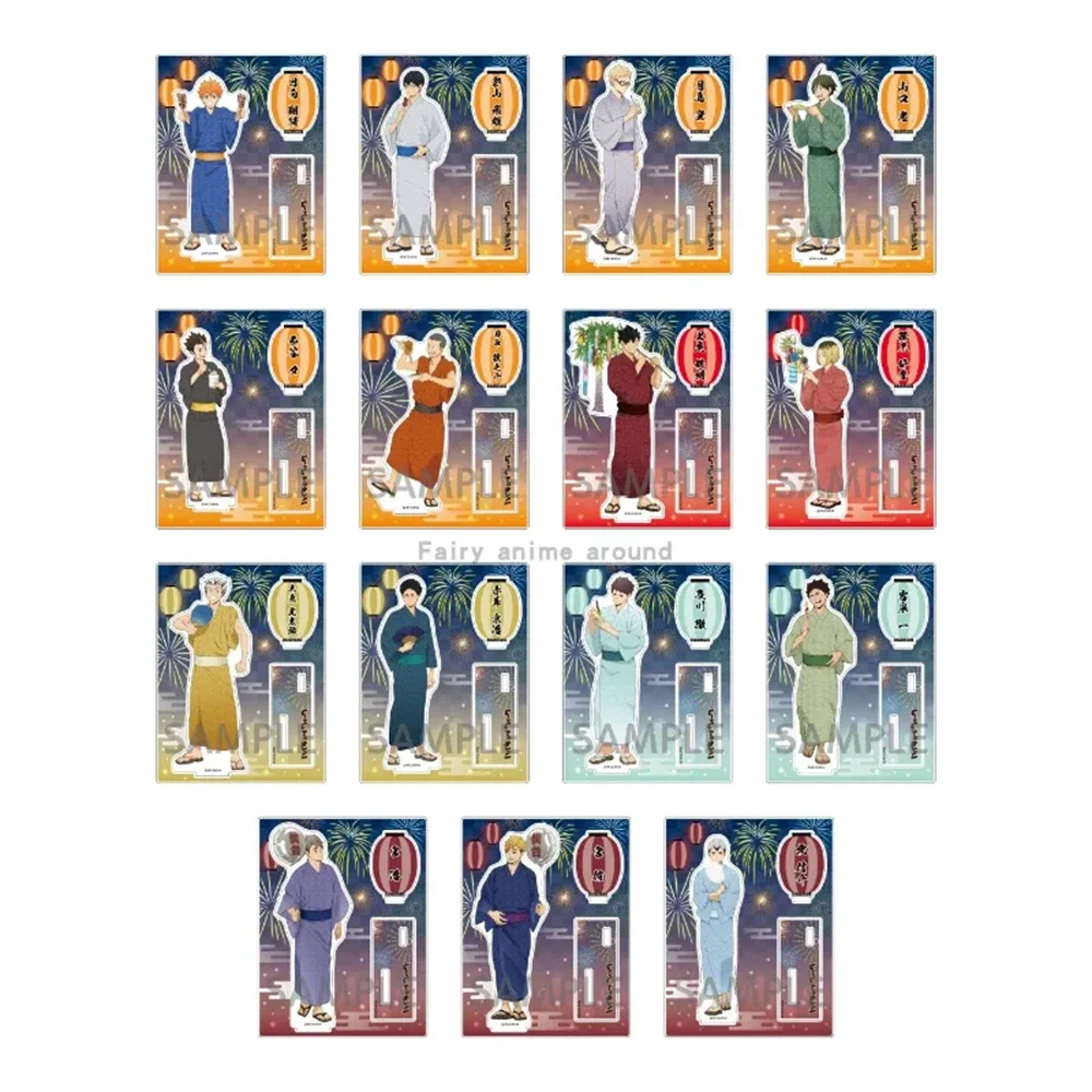 Аниме Shoyo Hinata Daichi Ryunosuke Asahi Tadashi фигурка кукла Kozume Kenma Kuroo Tetsurou акриловая модель на подставке