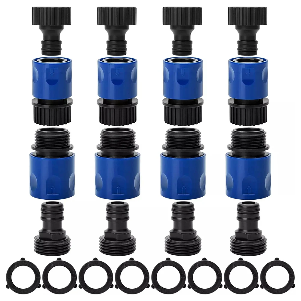 

1 Set Garden Hose Quick Connect 3/4" Water Hose For Plastic Male Female Connector Plastic Female Hose End Connectors