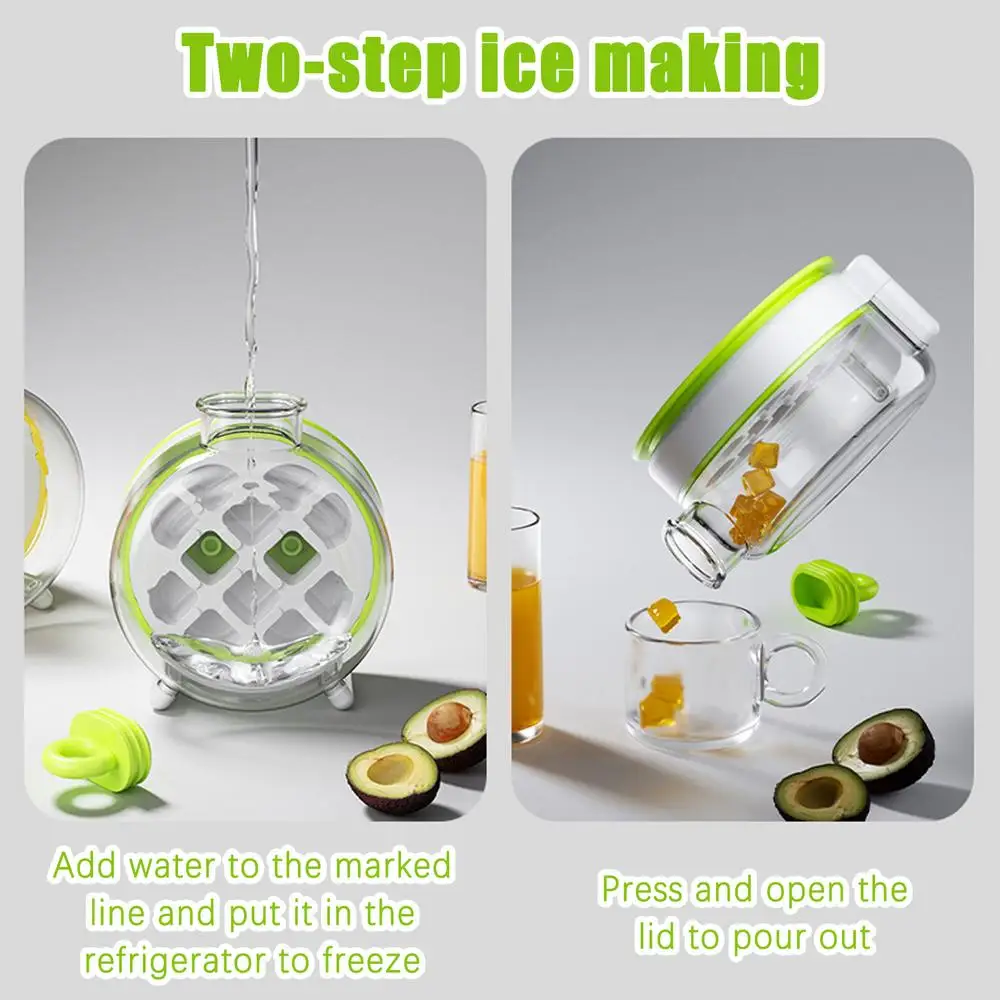 Water Bottle Ice Cube Mold Multiple Grids