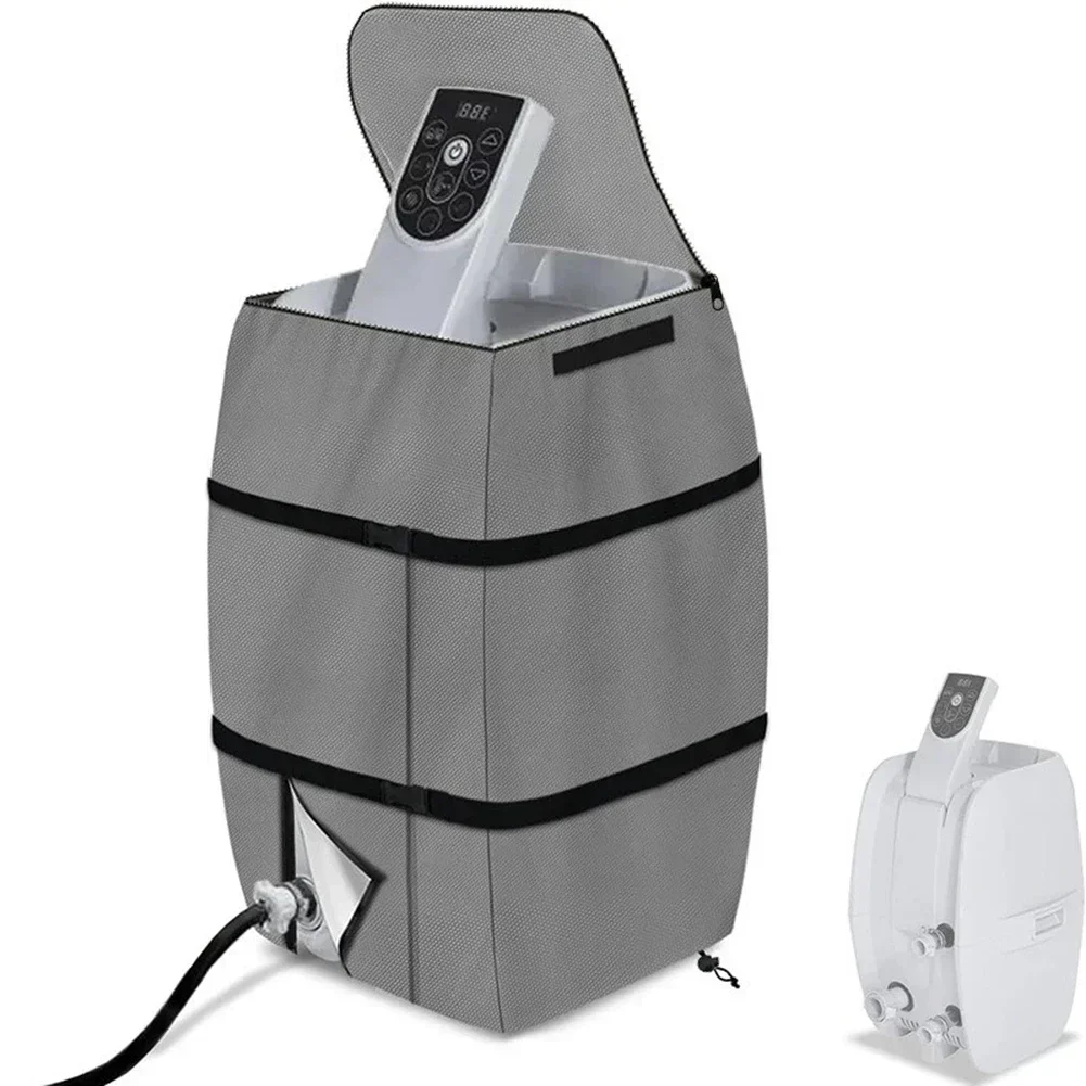 43x38x54cm Inflatable Spa Water Heater Pump Cover Black/Grey Heavy Duty Weatherproof Water Resistant Cover For Hot-Tub