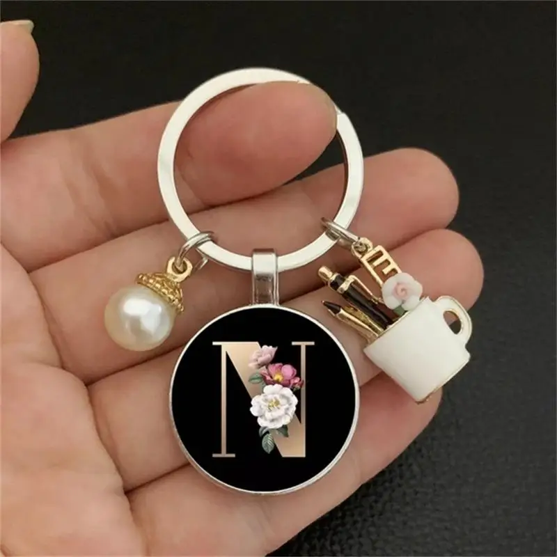 MyGiftHome 26 Letter Keychains Cup Pendants Bag Ornaments