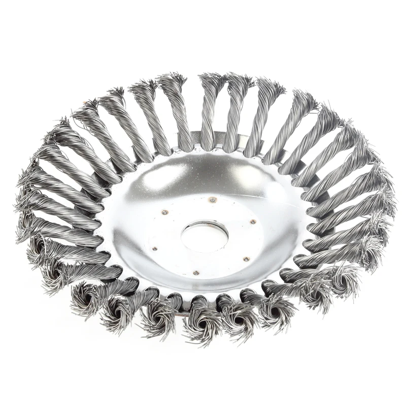 T TOVIA Steel Wire Weed Brush Cutter Head with Twisted Knots Grass Trimmer Blade Attachment for Lawn Mower Heavy-Duty Garden Tool grass trimmer head grass trimmer lawn mower trimmer blade brush cutter accessories grass trimmer blade mower accessories