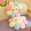 40cm Cute Colorful Flowers Plush Toy Chair Cushion Sofa Cushion Sleeping Pillow Flower Doll Send Friends Birthday Gift 1