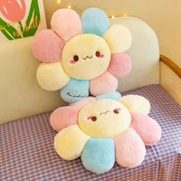 40cm Cute Colorful Flowers Plush Toy Chair Cushion Sofa Cushion Sleeping Pillow Flower Doll Send Friends Birthday Gift 1