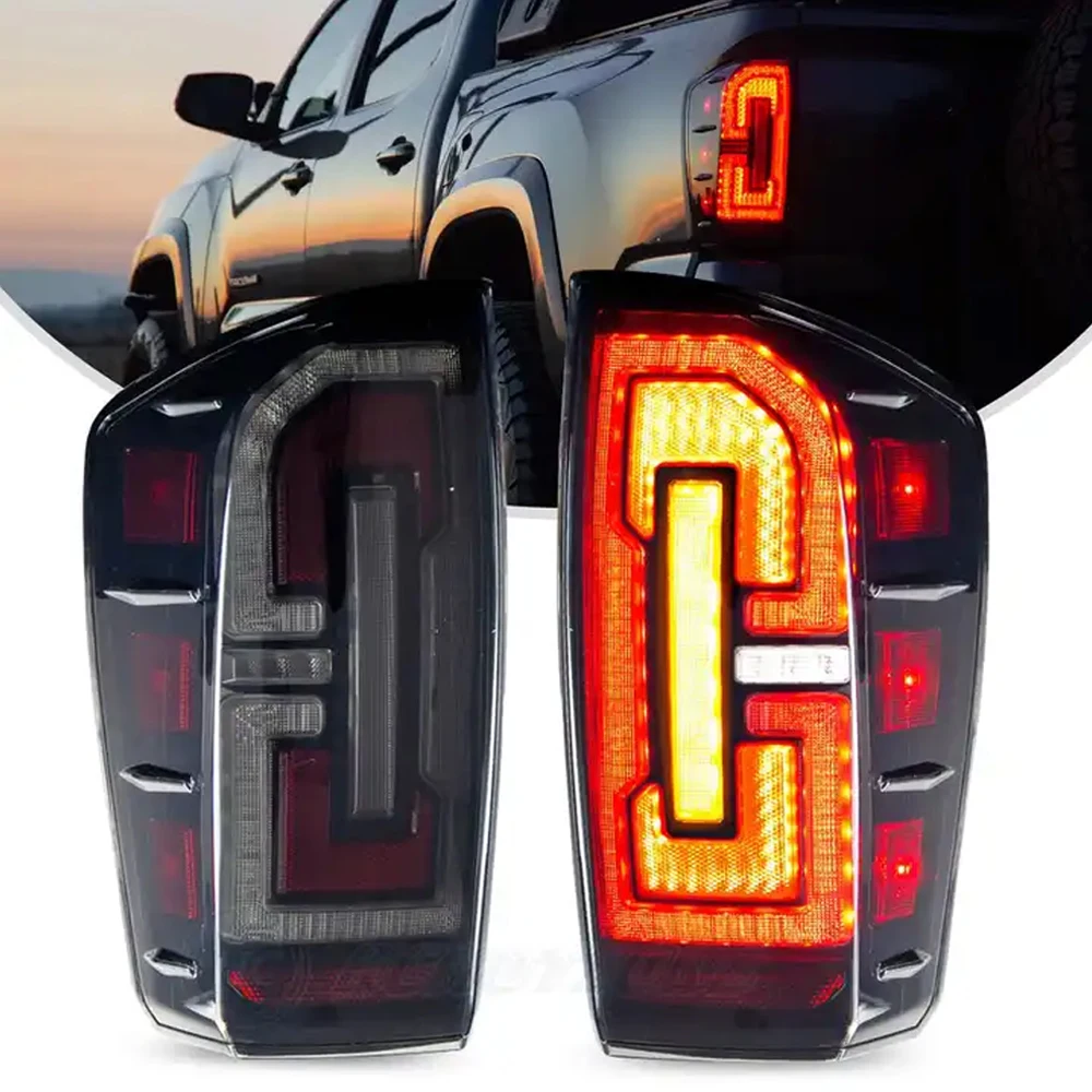 Tail Light Assembly for Toyota Tacoma 2016 2017 2018 2019 2020 2021 2022 Automobile Modification Turn Signal Reverse Lamp Kit