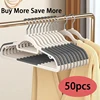 50 Piece Set Of Heavy-Duty Dry And Wet Hangers With Anti Slip Pads Saving Space With a 0.2-Inch Thick Ultra Light Organizer 1