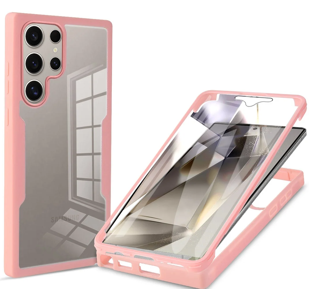 360 Double Sided Full Protection Clear Phone Case with Screen Protector