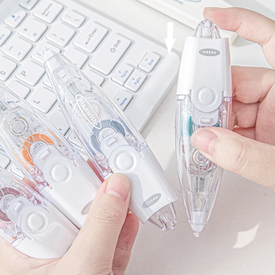 1pcs Fluorescent Band Color Correction Tape 5mm*6m for Spot Point Marker Highlighting Office School A7604 correction tape