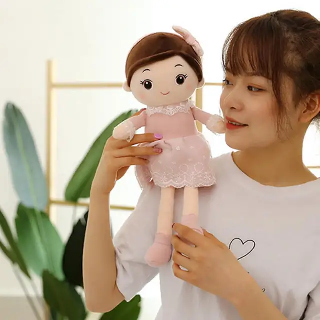 40/50cm Stuffed Doll Toy with Lace Clothes Fully Filled Cute Soft Cartoon Girl Doll Children Plush Toy Birthday Gift 4