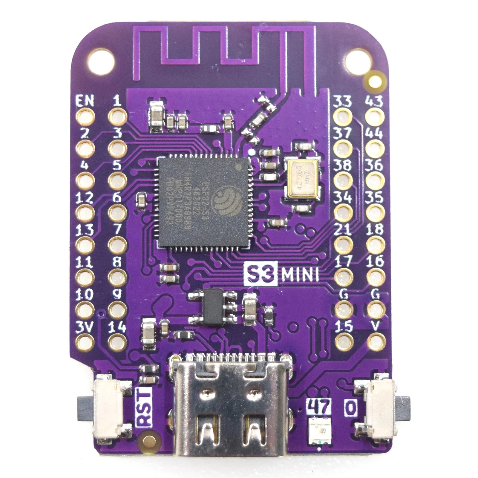 S3 mini v1 0 0 lolin wifi bluetooth iot board based esp32 s3fh4r2