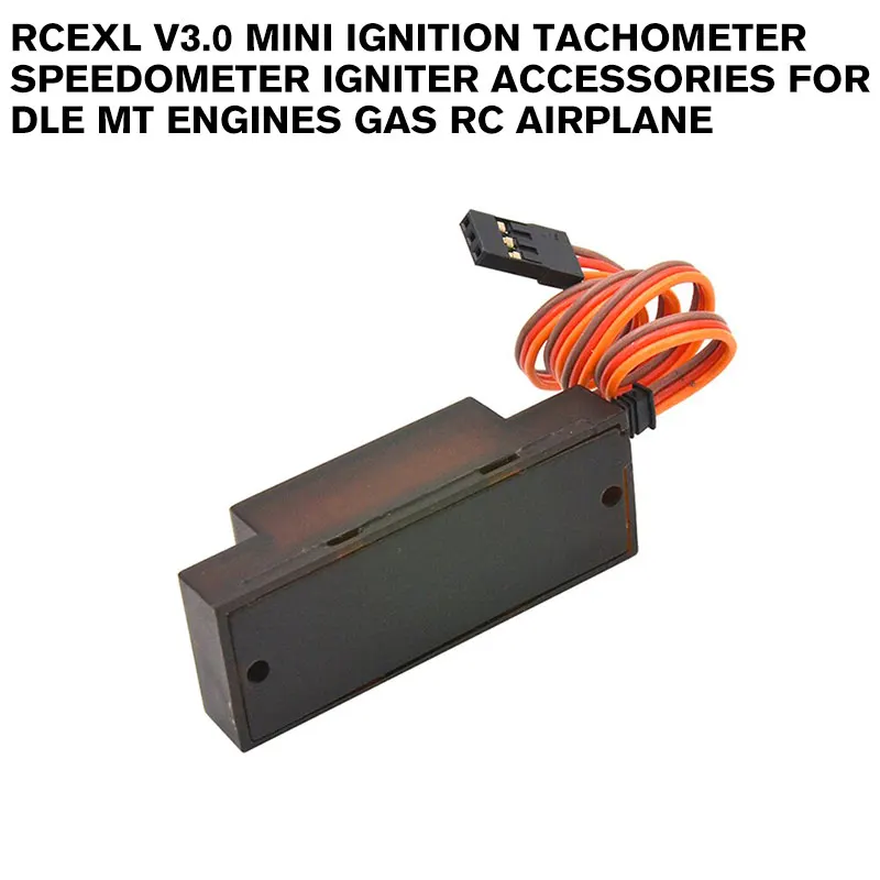Rcexl V3.0 Mini Ignition Tachometer Speedometer Igniter Accessories for DLE MT Engines Gas RC Airplane