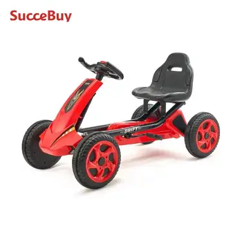 66lbs Kid Pedal Go Kart 4 Wheel Off-Road Pedal Ride On Toys with Adjustable Seat 1