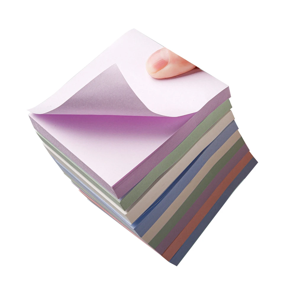 

Colorful sticky note paper self-adhesive notepad reminder note paper 3x3 100 sheets/book suitable for offices and students