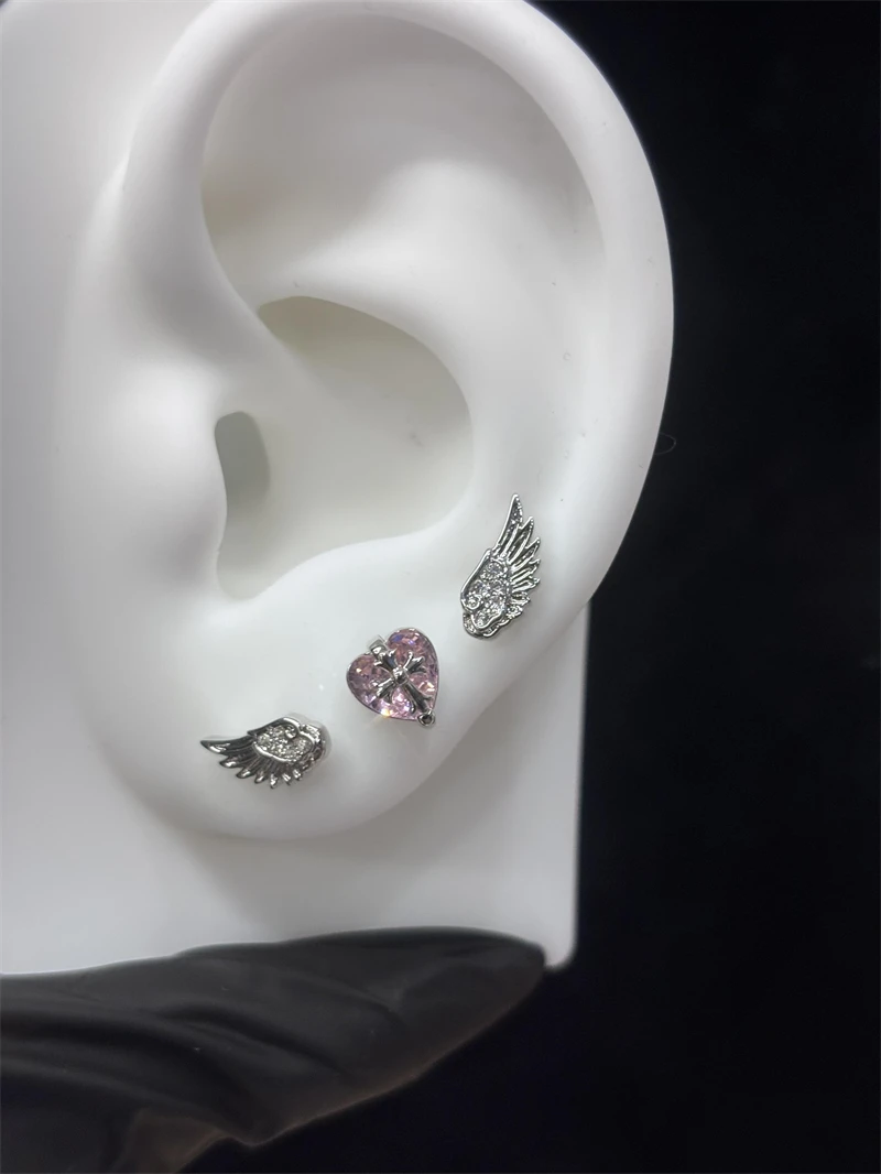 Love Wings Cross Orecchino - Dettagio materiale