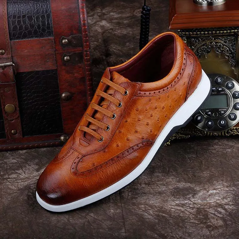 Рисунок 3 - Мужская обувь из кожи страуса ourui