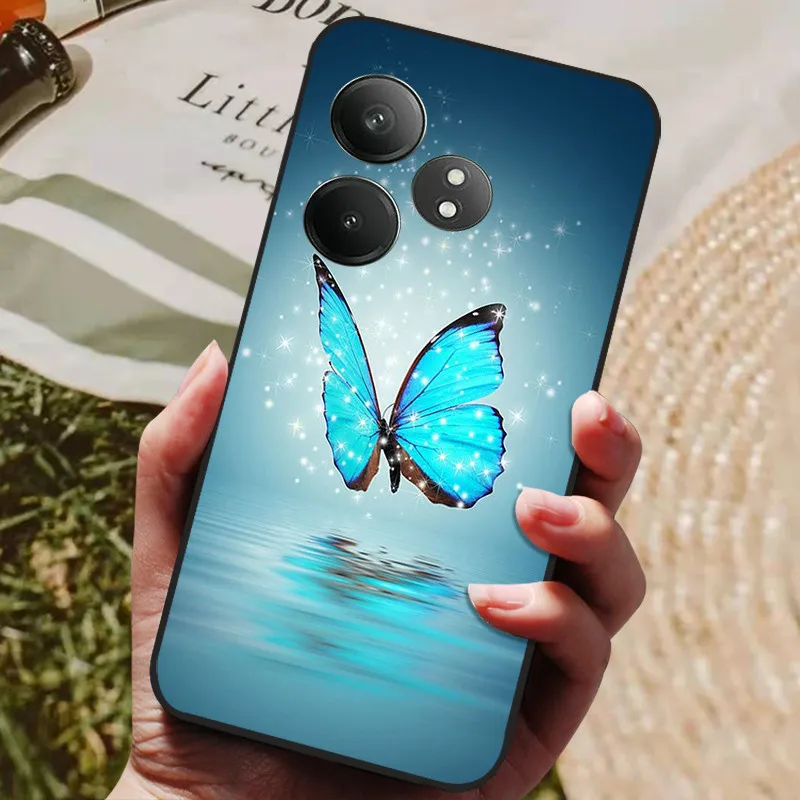 Sleek Black Silicone Phone Cover - Soft TPU Bumper Case & Protector