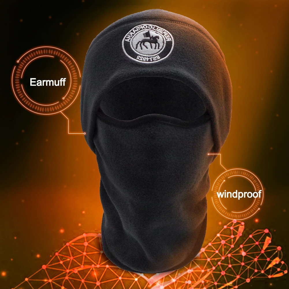 Thermal Fleece Balaclava Hat Full Face Cover Neck Warmer Ski Mask