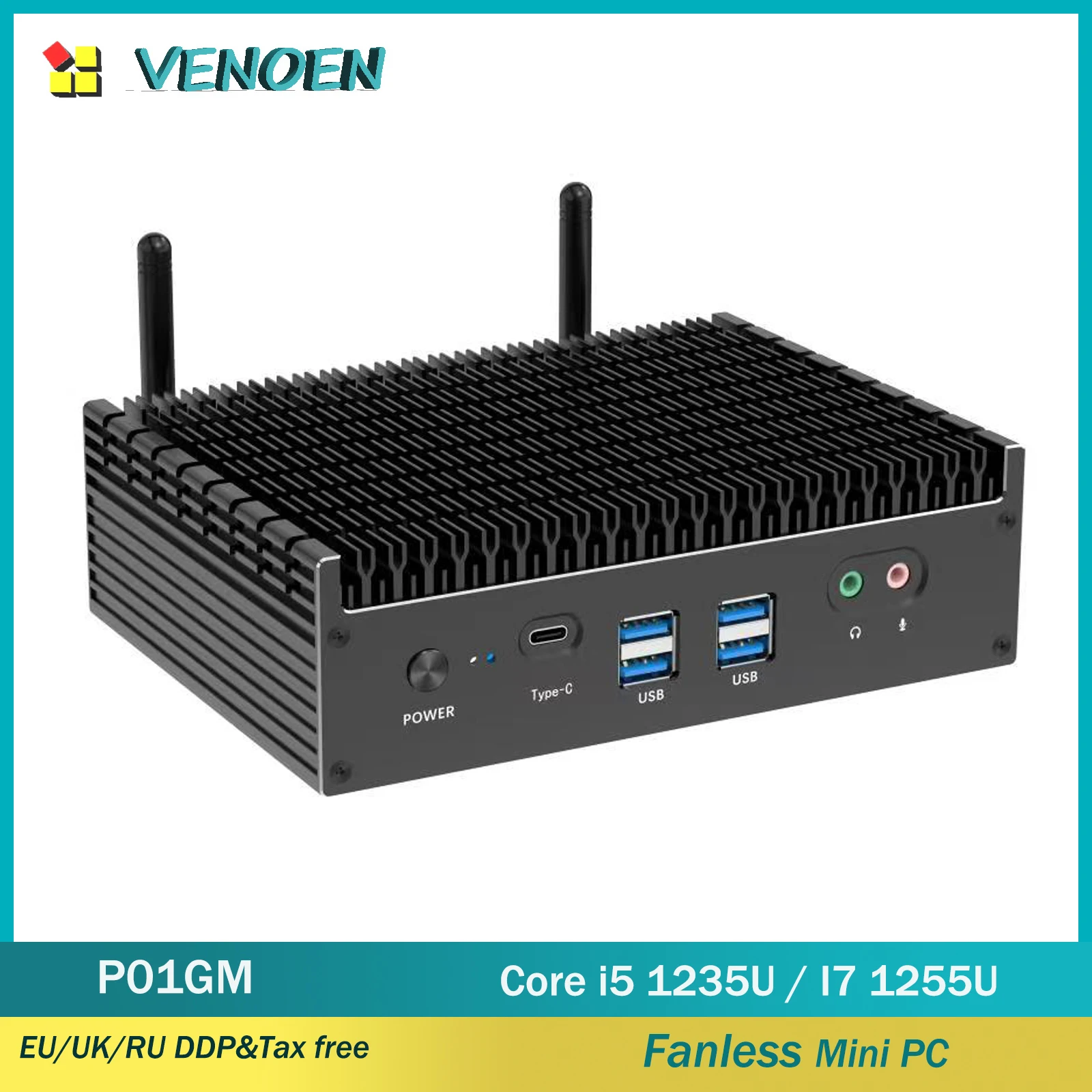 

12th Gen Gaming mini pc Intel i7 1265U i5 1255U Windows 10 Pro Linux Dual 2.5G LAN HDMI DP Type-C Tunderbolt 4
