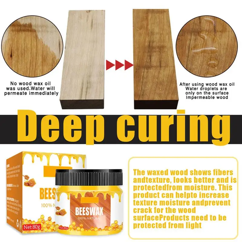 Wood Furniture Beeswax Waterproof Repair Maintenance