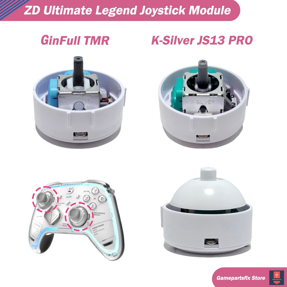 ZD Ultimate Legend Game Controller GinFull TMR K-Silver JS13 PRO