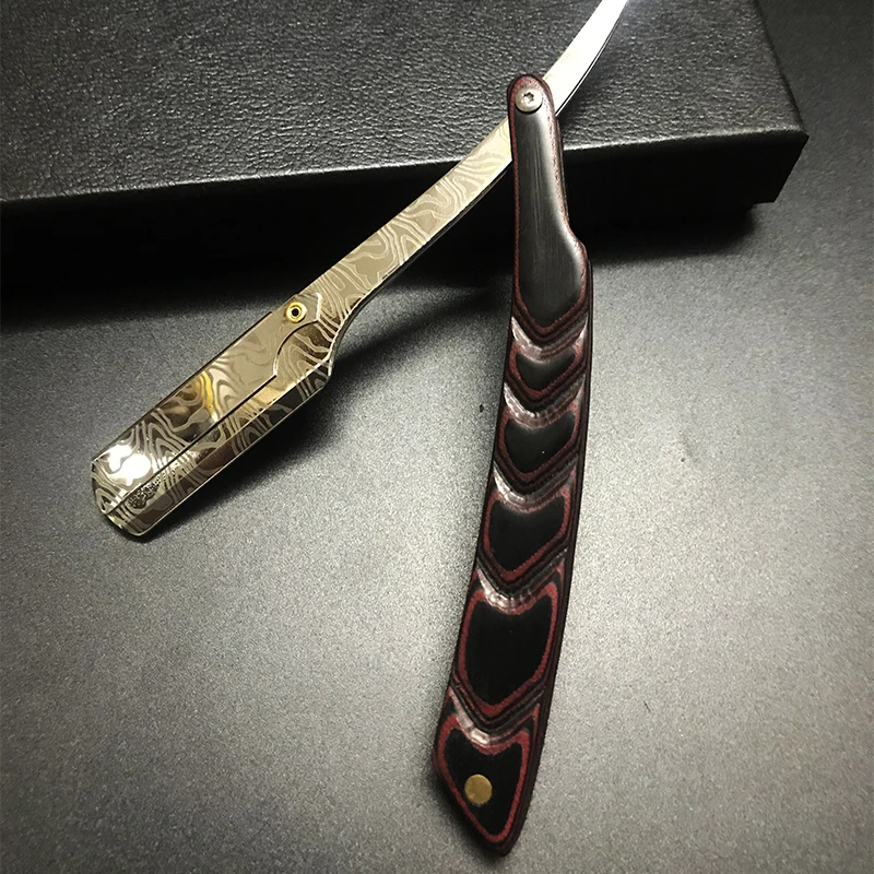 Men Professional Manual Shaver Straight Edge Stainless Steel Barber Razor Folding Shaving Shave Beard Cutter Gift 5