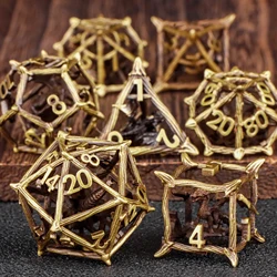 Enchanted Dragon Metal Dice Set - Ultimate RPG Gaming Accessory and Perfect Halloween Gift (05)