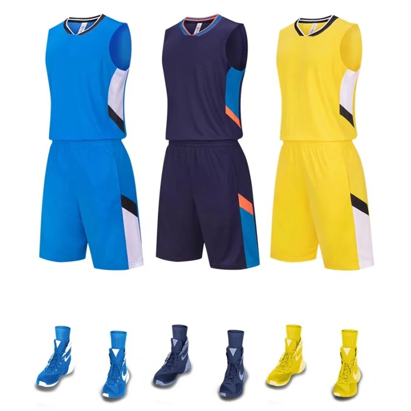 

New Basketball Uniform Suits Men's and Women's Running Tracksuit Quick dry Team Uniforms Sport Shirt Shorts Sportswear