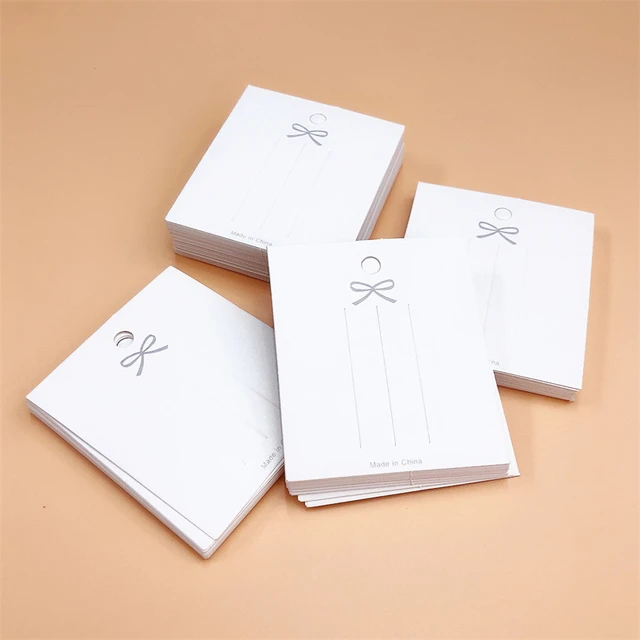 Cardboard Jewelry Display Cards  Jewelry Display Kraft Cards - 50pcs 5 7cm  Jewelry - Aliexpress