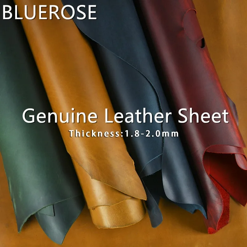 Genuine Crazy Horse Cowhide Leather Sheets – Premium DIY Craft Material 1