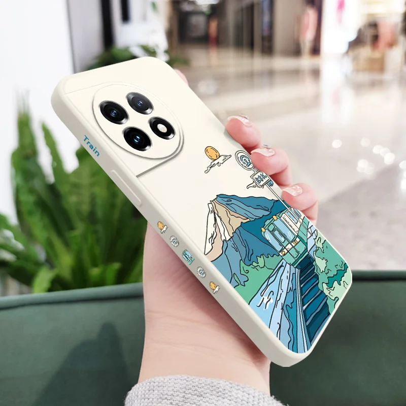 Scenic Road Liquid Silicone Phone Case Cover
