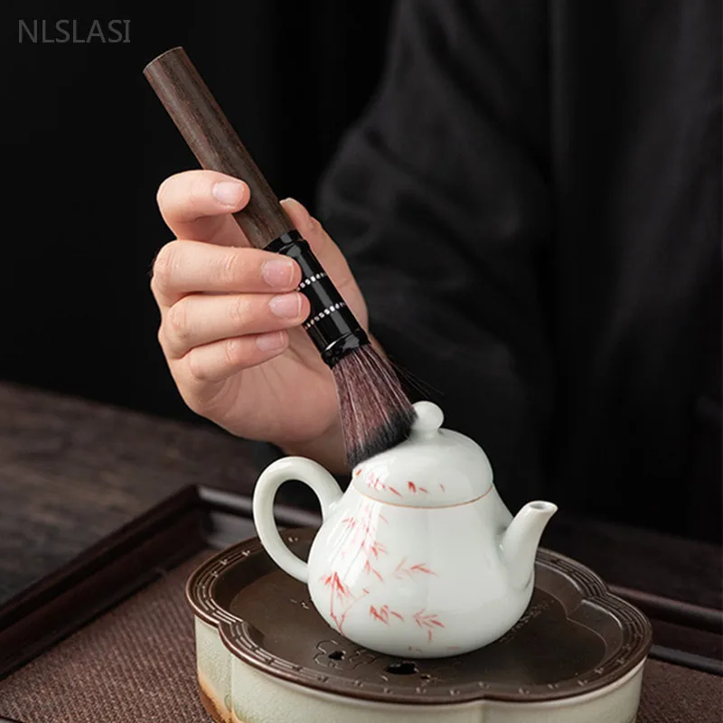 Ebony Tea Ceremony Six Gentlemen Set Chinese High-end Teaware Set Accessories Traditional Tea Making Tools Knife