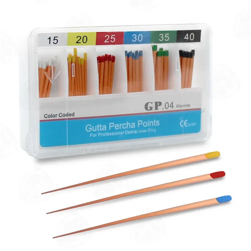 10 Dozen Tandheelkundige Gutta Materialen Percha Wortelpunten Endodontie Katoenvezel Tips Tandheelkunde Gp Kanaal Taper 02 04 06 #15-40 F1-F3