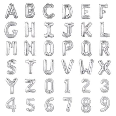 

16/40inch Rose Gold A-Z Letter/0-9 number Ballon birthday party decorations Gold Wedding Balloons Globos Anniversary Decors
