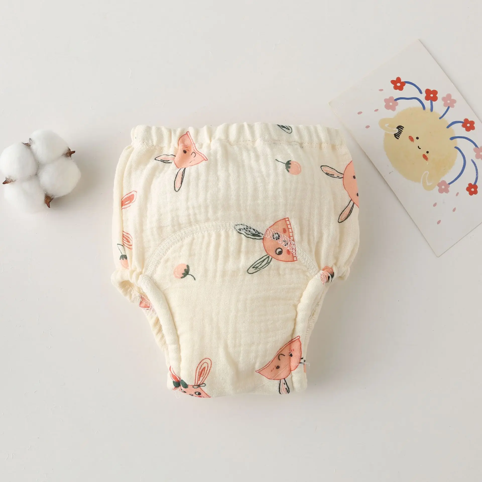 Cotton Baby Waterproof Reusable Training Shorts and Nappies