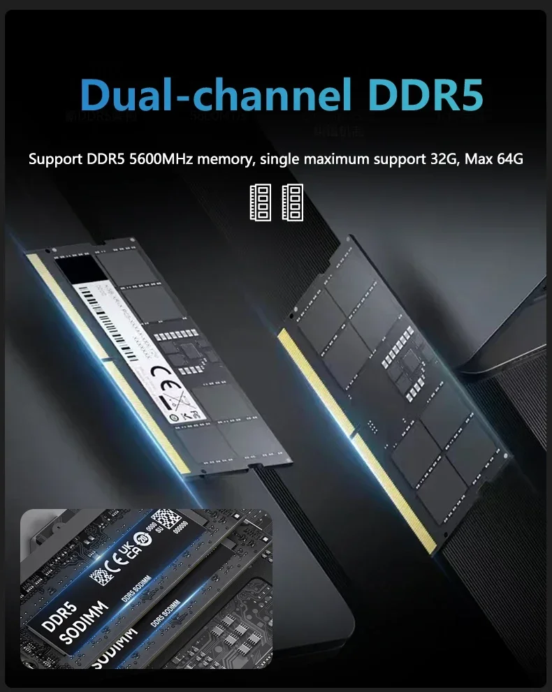SZBOX MINI PC R5 7640HS / R9 6900HX / R7 6800H WINS 11 DDR5 M.2 2280 NVME SSD PCIE 4.0 USB 4.0 WIIF 6E BT5.3 Desk Gaming Mini Pc 2