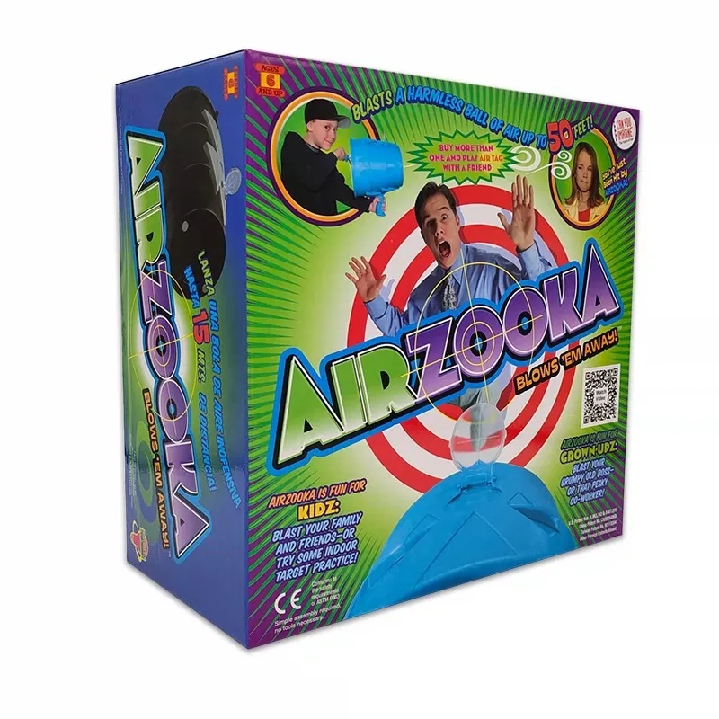 AIRZOOKA Air Vortex Cannon Blaster: Pistola Giocattolo Scherzosa Antistress che Spara Palline d'Aria Invisibili fino a 15 Metri per Giochi di Gruppo - immagine 4
