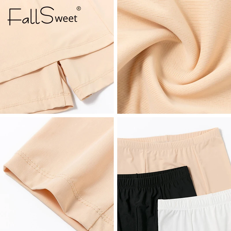 FallSweet Double Layer Safety Panties for Women High Waist Protective Shorts Tummy Control Hip Butt Lifter Dress Underwear