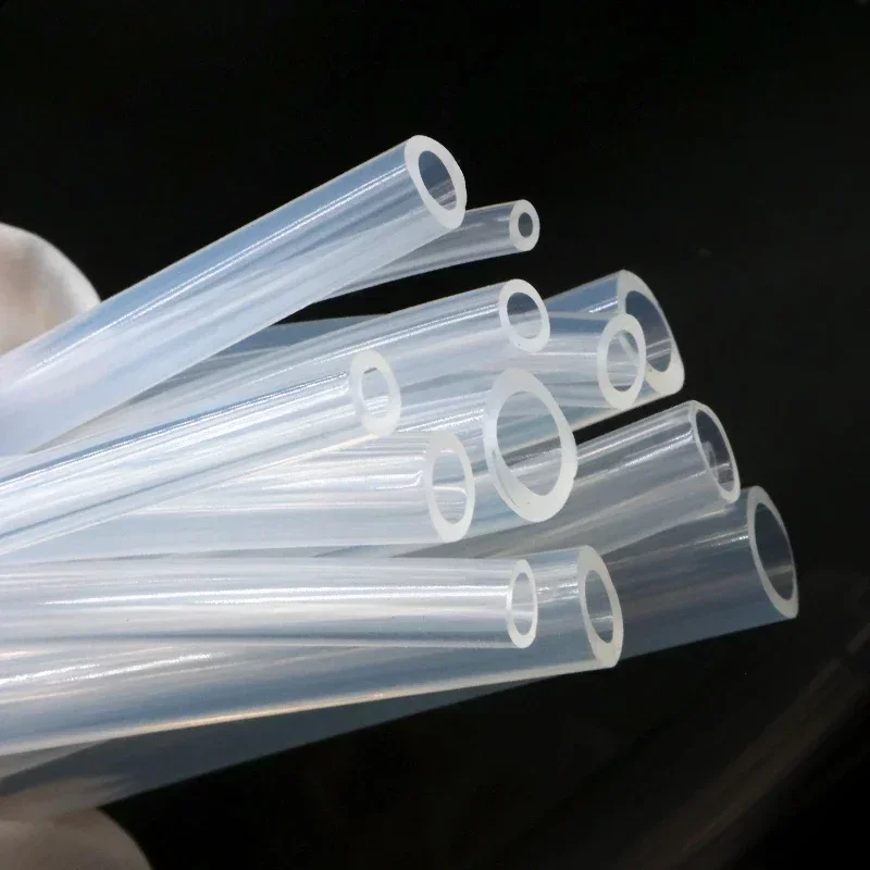 Food Grade Silicone Rubber Hose Transparent Plastic Tube Aquarium Air Watering Hose 1M~10M ID 0.5~20mm OD 1~28mm