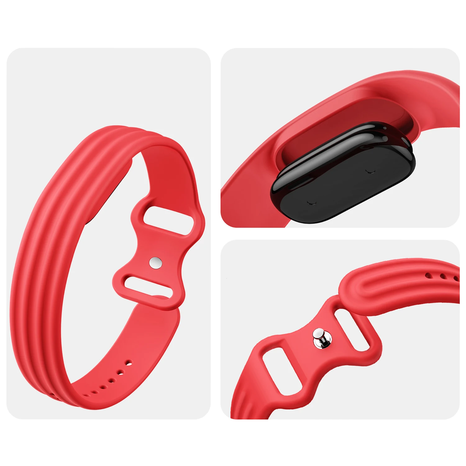 Sports Silicone Adjustable Watch Band - Fitness Tracker Bracelet Accessory