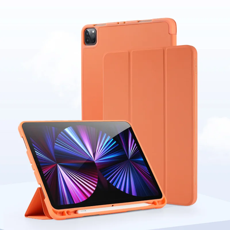 Elegant Leather iPad Case with Pencil Slot and Stand Feature