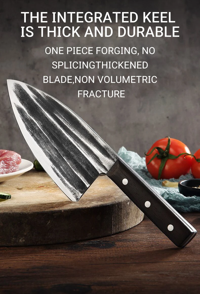 Кованый китайский Мясницкий резак ручной работы шеф-повара нож из нержавеющей