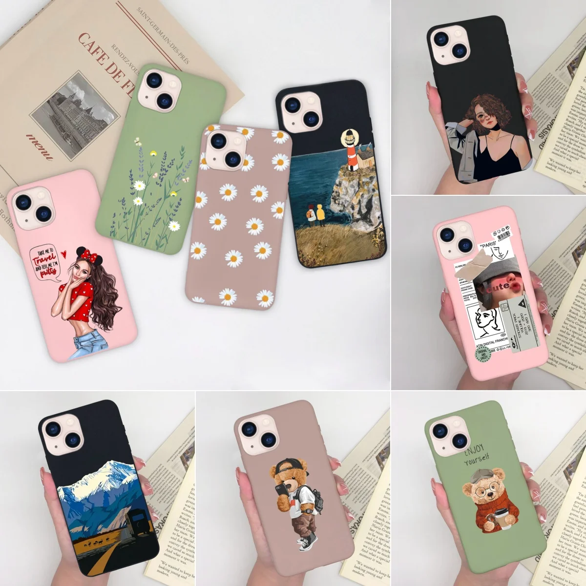 Per Apple Iphone 13 13 Mini 13 Pro 13 Pro Max Custodia Beautiful Grils Custodia Morbida In Silicone Per Muslimantiurto Coque Funda
