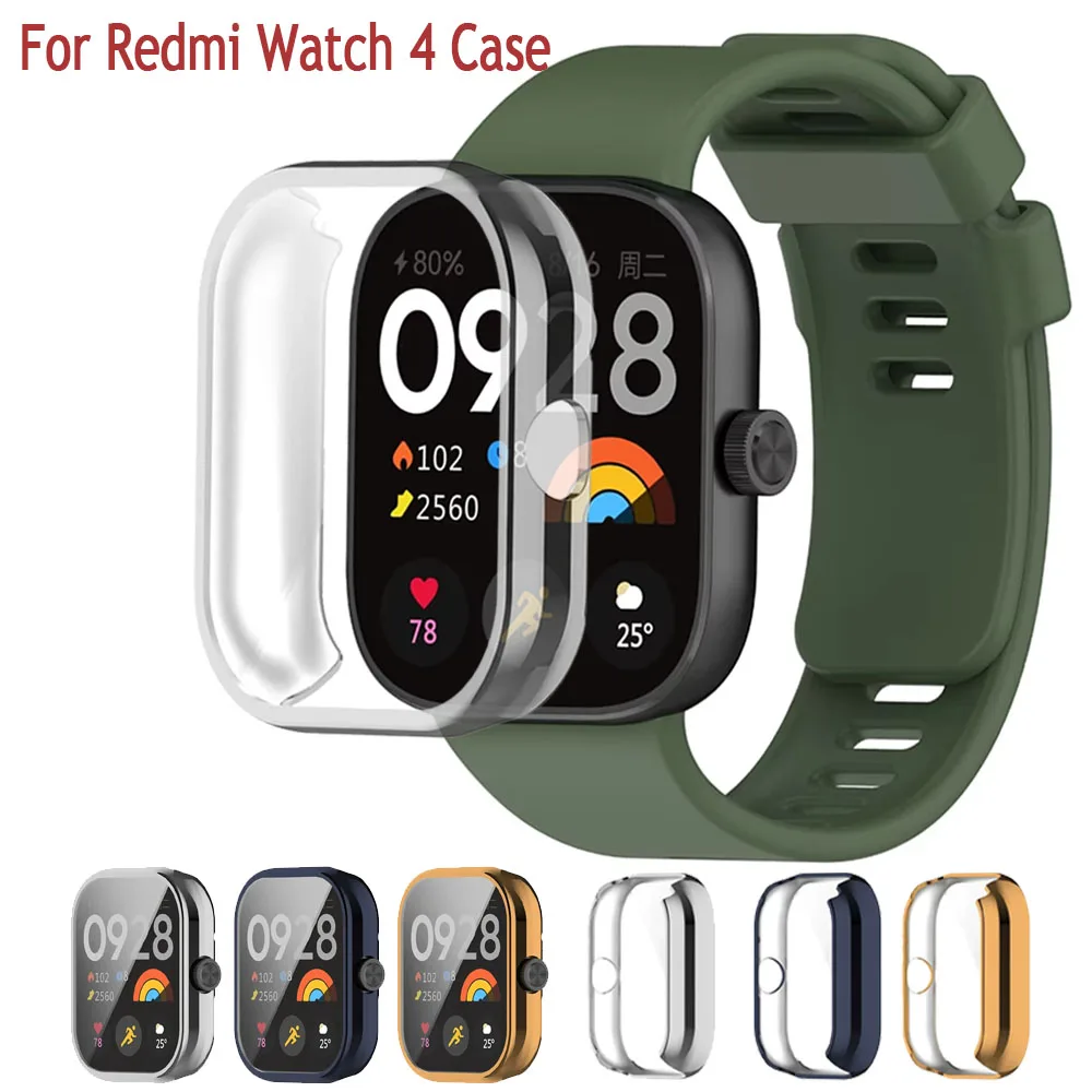 Soft TPU Full Coverage Protector Case for Smartwatch - Plated Bumper Shell