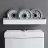 Wall Hanging Toilet Bathroom Storage Cabinet Rack Punch Free Multifunctional Artifact Above Shelf Organizer Toilet Rack 4
