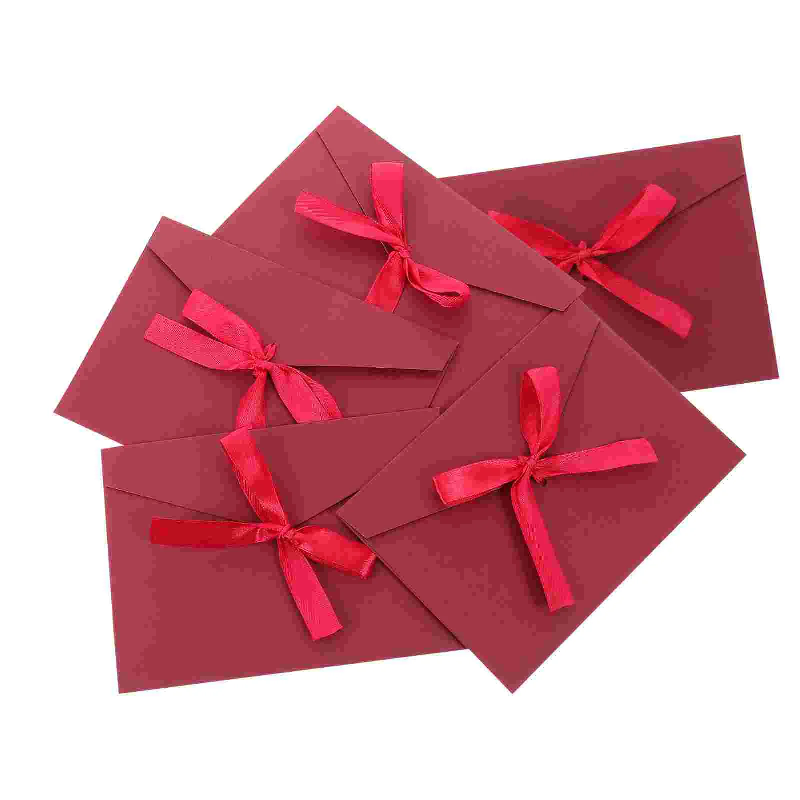 

Kraft Invitation Envelope for Wedding Graduation Shower Greeting Cards 10Pcs Red