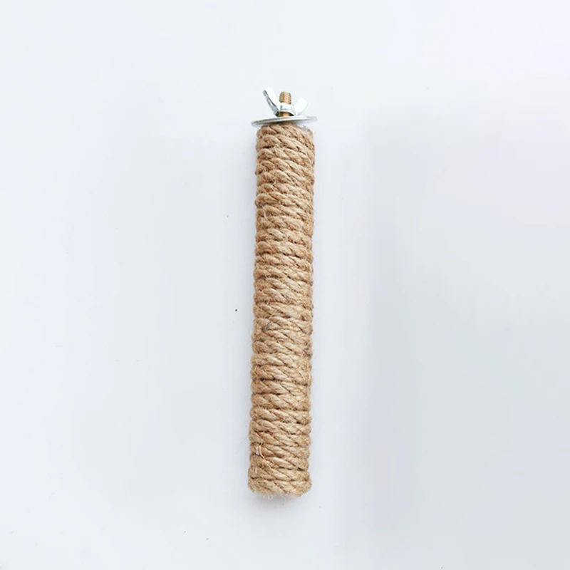 1PC Bird grinding claw rod Parrot standing rod Cage accessories twine standing bird toy supplies