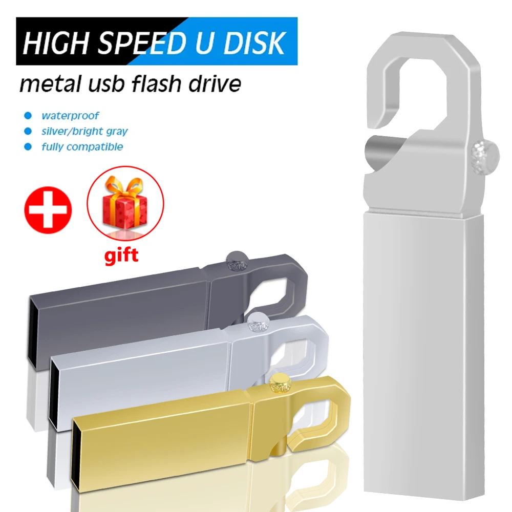 Clé USB HP Acier 128 GB main image 1