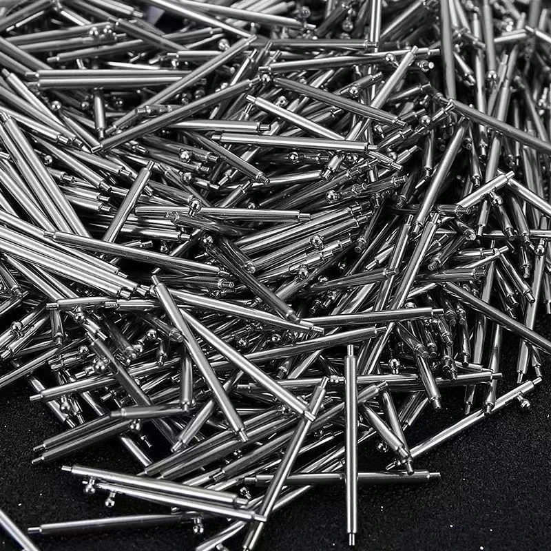 Set of 10 Stainless Steel Quick Release Spring Bar Watch Strap Links (1.5mm/1.8mm Diameter, 12mm-26mm Width)